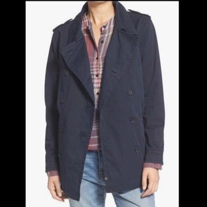 Treasure & Bond Stretch Cotton Twill Peacoat